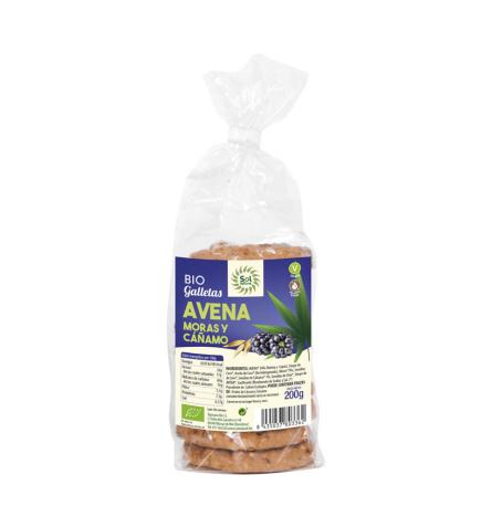 Galletas de Avena Moras y Cañamo bio 200g Sol Natural