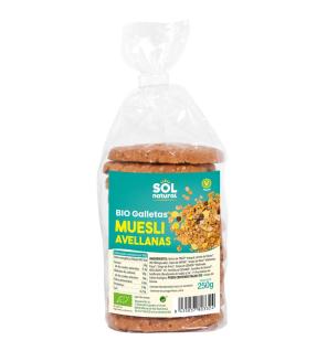 Galletas de muesli con avellanas bio 250g Sol Natural