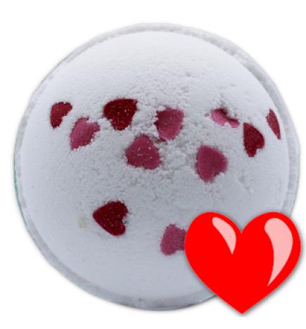 Bomba de baño de Corazones de Amor - Flores Silvestres