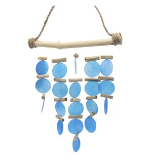 Carillón de madera flotante - Azul