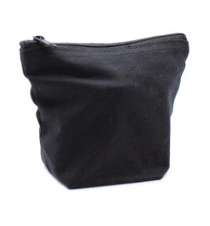 Neceser de algodón negro 10 oz - Mini bolso