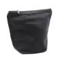 Neceser de algodón negro 10 oz - bolso mediano