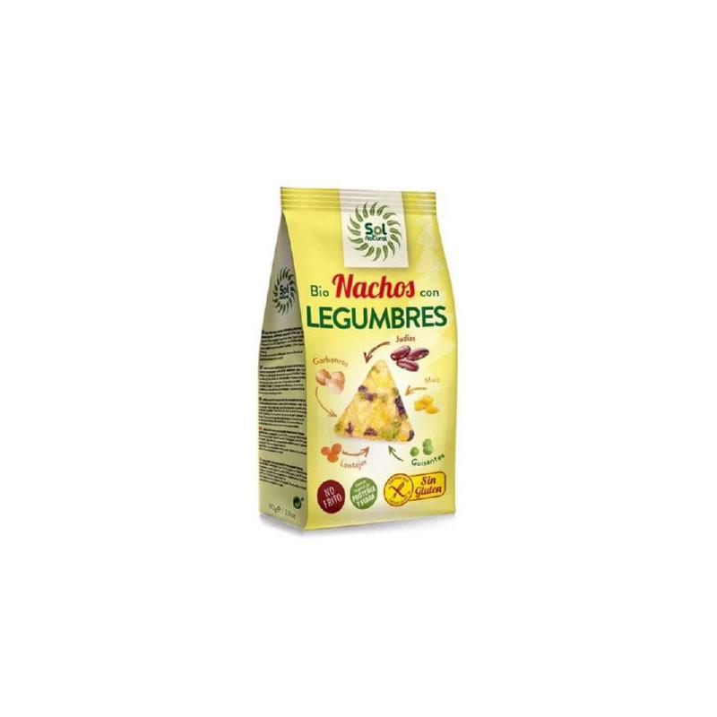 Nachos con legumbres bio 80g Sol natural