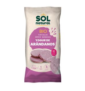 Tortitas de arroz yogur y arandano s/g bio 100g Sol Natural