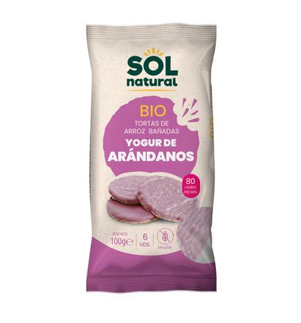 Tortitas de arroz yogur y arandano s/g bio 100g Sol Natural