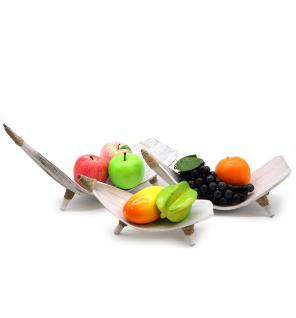 Juego de fruteros de hoja de coco - Blandeado