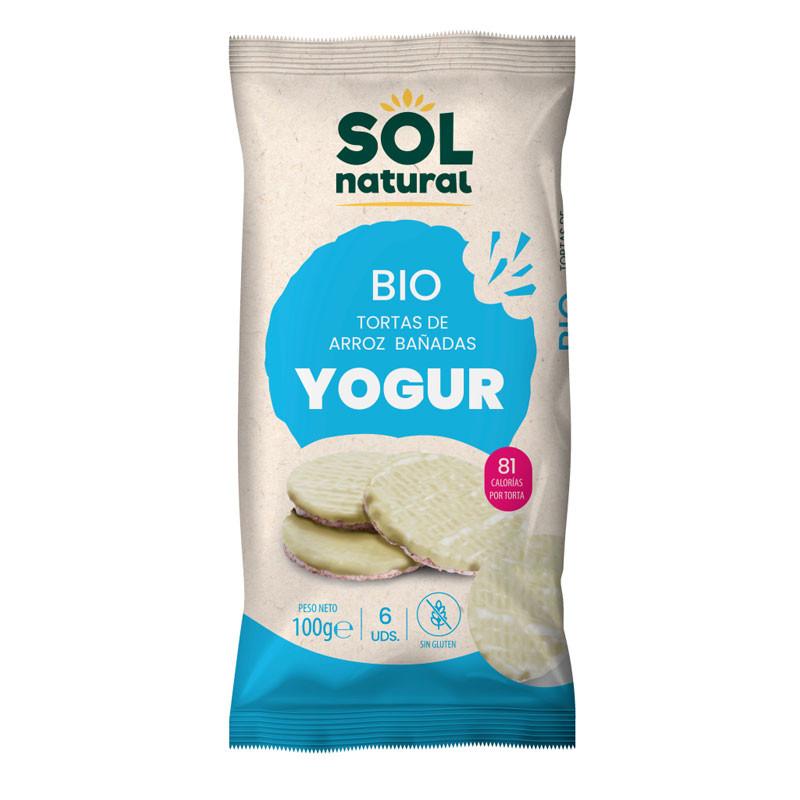 Tortitas de arroz yogur natural s/g Bio 100g Sol Natural