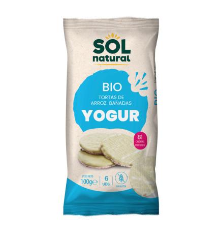 Tortitas de arroz yogur natural s/g Bio 100g Sol Natural