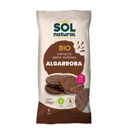 Tortitas de arroz algarroba s/g bio 100g Sol Natural