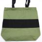 Bolsas de Algodón de Dos Tonos - 38x42x12cm - Verde y Negra - 280g