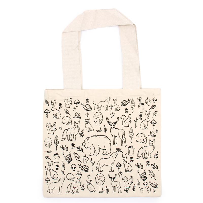 Bolsas de Algodón de Compra Grandes - 38x42cm - Vida Silvestre - 280g