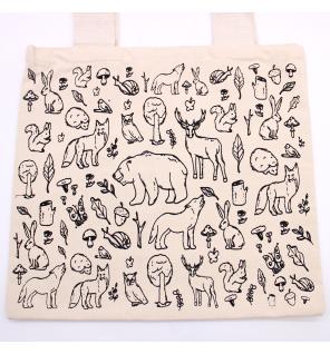 Bolsas de Algodón de Compra Grandes - 38x42cm - Vida Silvestre - 280g