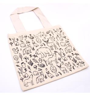 Bolsas de Algodón de Compra Grandes - 38x42cm - Vida Silvestre - 280g