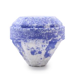 Bomba de Baño de Piedras Preciosas - Blanca y Azul