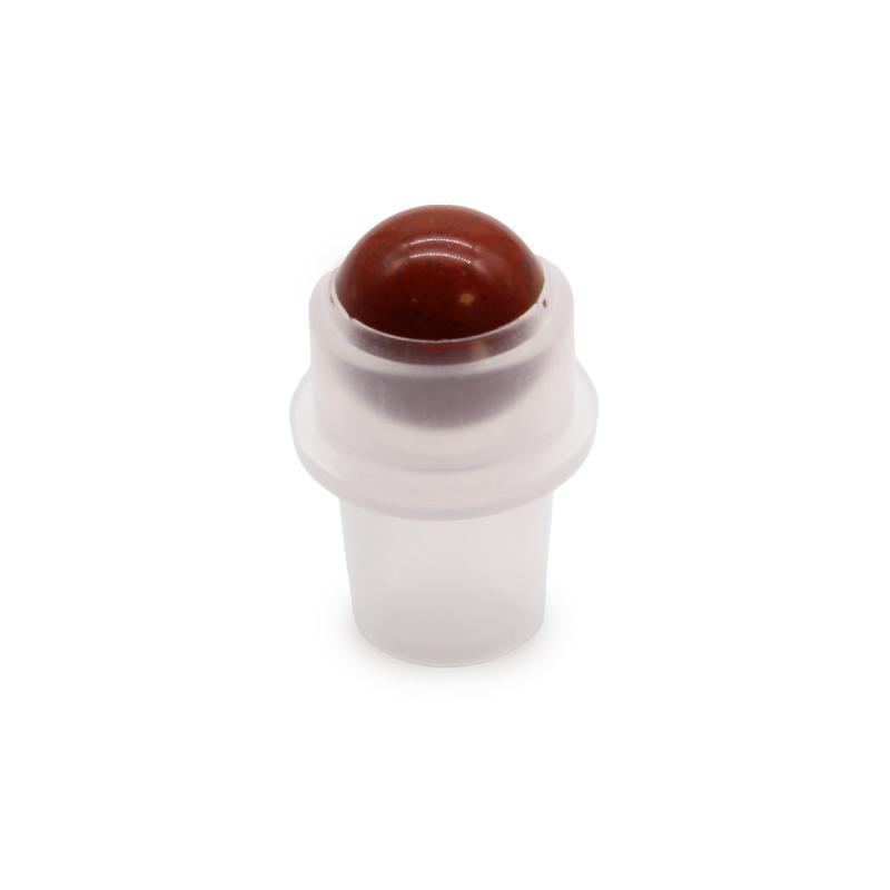 Punta de rodillo de piedras preciosas para botella de 5 ml - Red Jasper