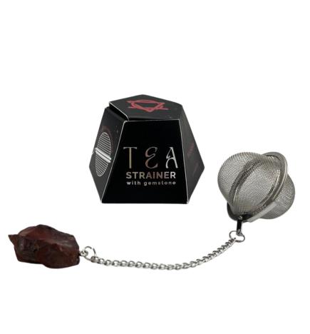 Colador de té de piedras preciosas de cristal crudo - Mookaite