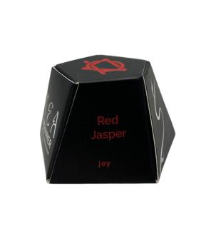 Colador de té de piedras preciosas de cristal crudo - Jaspe rojo