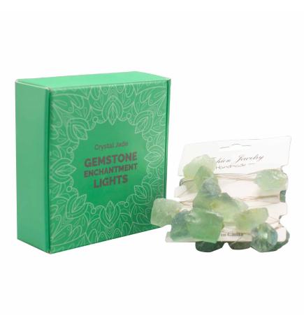 Luces de encantamiento de piedras preciosas - Jade de cristal