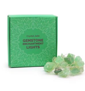 Luces de encantamiento de piedras preciosas - Jade de cristal