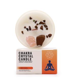 Velas de Cristal de Chakra - Chakra Sagrado