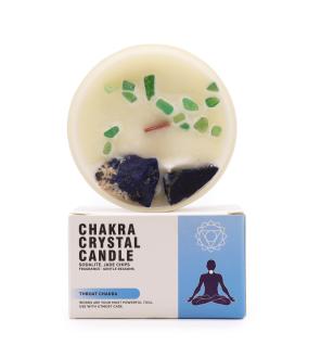 Velas de Cristal de Chakra - Chakra de la garganta