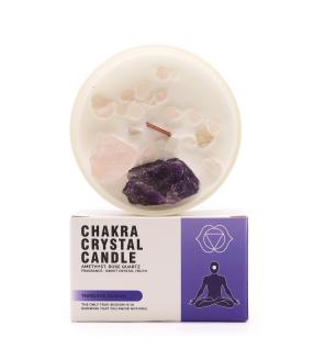 Velas de Cristal de Chakra - Chakra del tercer ojo