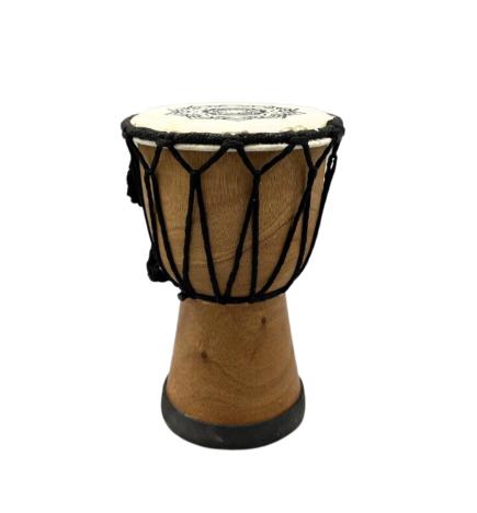 Tambor Djembe hecho a mano con tapa ancha - 15 cm