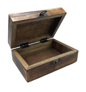 Caja Mediana de Cerámica Esmaltada - 15x10x6cm - Hormigón