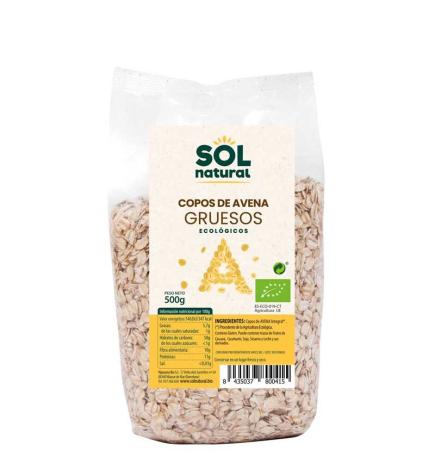 Copos de Avena gruesos bio 500g Sol natural