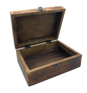 Caja Grande de Cerámica Esmaltada - 20x15x7.5cm - Patrón Tradicional