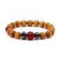 Pulsera de Cedro - Chakra Raíz - Jaspe Rojo