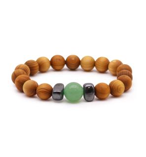 Pulsera de Cedro - Chakra Sacro - Cornalina