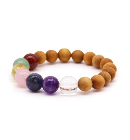 Pulsera de Cedro - 7 chakras