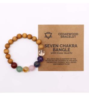 Pulsera de Cedro - 7 chakras