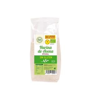 Harina de avena integral molida sin gluten bio 500g Sol Natural