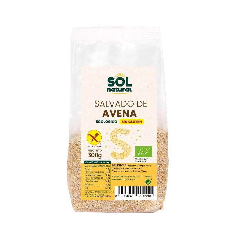 Salvado de avena sin gluten bio 300g Sol Natural