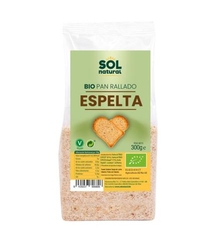 Pan rallado de espelta bio 300g Sol Natural