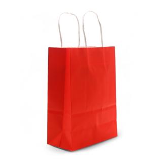 Bolsa Grande de Papel con Asa (26x32x12cm) - Roja (130g)