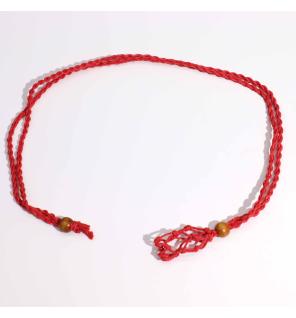 Cordones para Collar de Pieras Preciosas 45 cm - Rojo