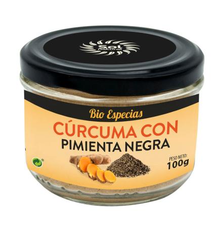 Curcuma con pimienta negra bio 100g Sol Natural