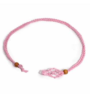 Cordones para Collar de Pieras Preciosas 45 cm - Rosa