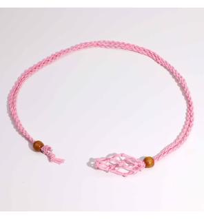 Cordones para Collar de Pieras Preciosas 45 cm - Rosa