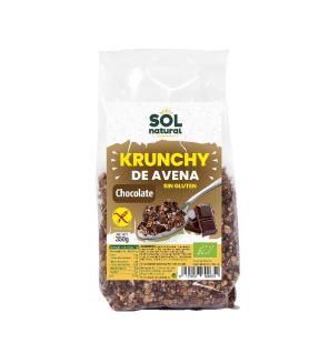 Krunchy avena sin gluten chocolate bio 360g Sol Natural