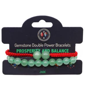 Pulseras de Doble Poder de Piedras Preciosas - Jade