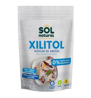 Xilitol-Azucar de abedul bote 500g Sol Natural