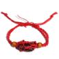 Pulsera de Macrame para Piedras Preciosas 20-28cm - Rojo