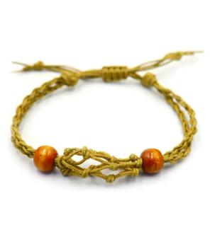 Pulsera de Macrame para Piedras Preciosas 20-28cm - Arena