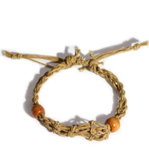 Pulsera de Macrame para Piedras Preciosas 20-28cm - Arena