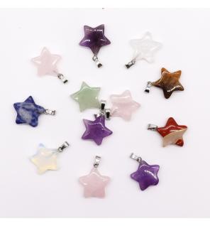 Colgantes Estrellas - 20x6mm