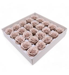 Flor de Jabón Artesanal - Grande Vintage Rose - Beige